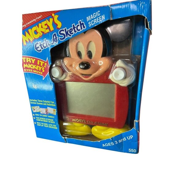 Vintage Etch A Sketch Mickey Mouse Disney 1991 Ohio Art New in Box - Picture 9 of 9